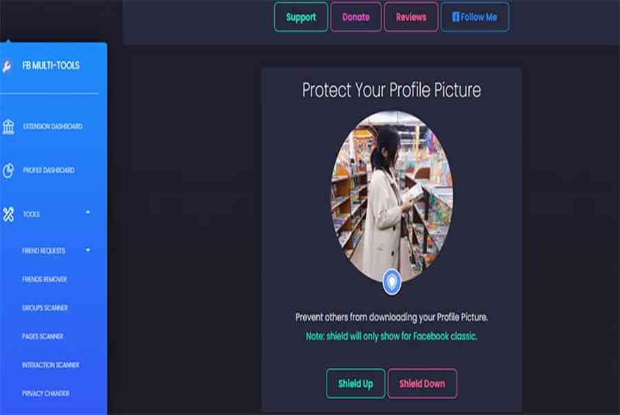 Cách bật khiên bảo vệ avatar thả tim bài viết trên Facebook tự động
