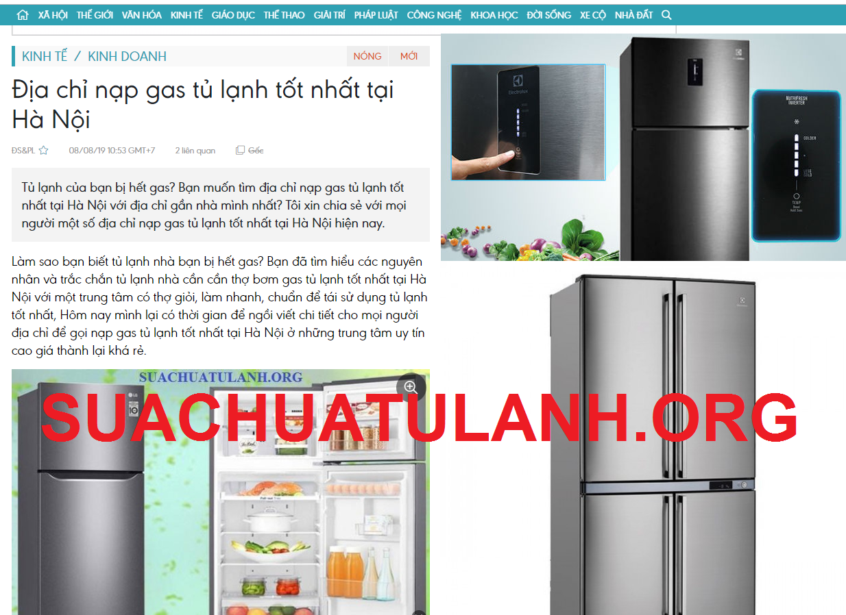 Nạp Gas Tủ Lạnh Electrolux Tại Hà Nội