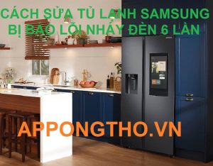 Sửa lỗi 6 nhịp nháy đỏ trên tủ Samsung Side by side